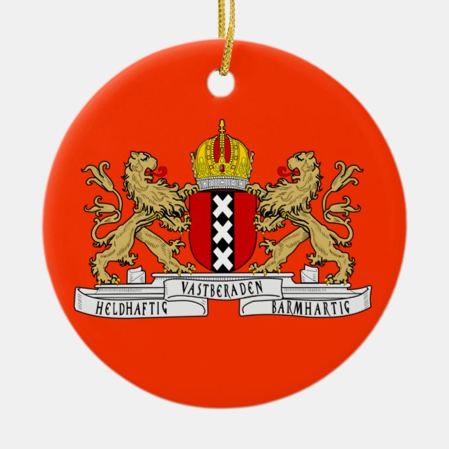 Ornement fait sur commande de Noël d'Amsterdam (Devant)