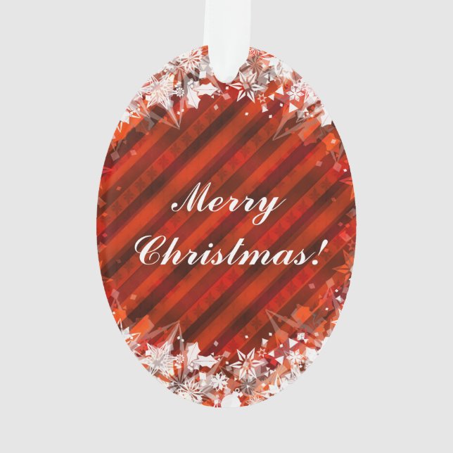 Ornement fait sur commande de Noël de vacances - (dos)