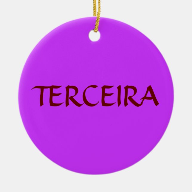 Ornement fait sur commande de Noël des Açores (Devant)