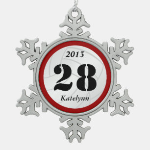 Ornement fait sur commande de volleyball de