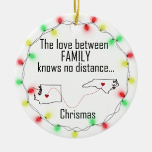 Ornement familial de la Caroline du Nord de Washin