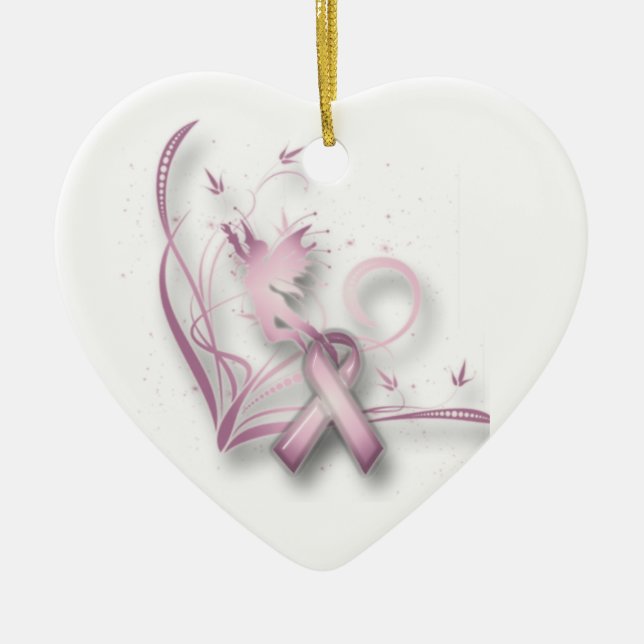 Ornement féerique de cancer du sein (Devant)