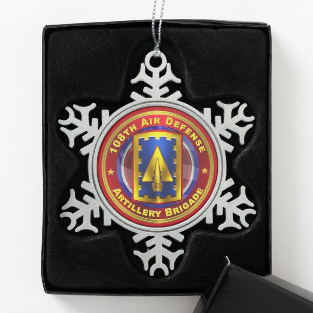 Ornement Flocon De Neige 108e brigade d'artillerie de la défense aérienne (Boîte)
