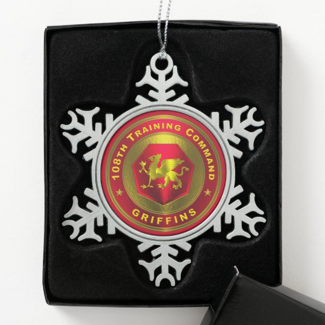 Ornement Flocon De Neige 108e commandement d'entraînement  (Boîte)