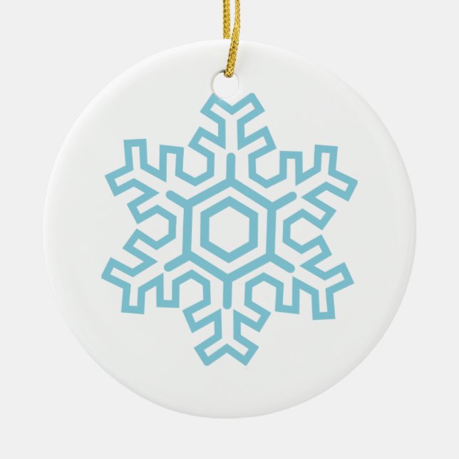 Ornement Flocon de Neige 1 (Personnaliser) (Devant)
