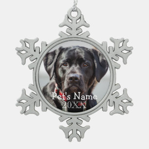 Ornement Flocon De Neige 2017 Pet Photo Custom Christmas Keepsaké