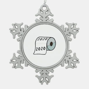 Ornement Flocon De Neige 2020 Toilette Papier d'égout Ornement de Noël