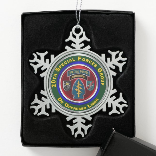 Ornement Flocon De Neige 20th Special Forces Group   (Boîte)
