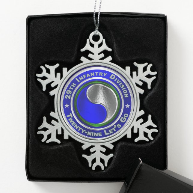 Ornement Flocon De Neige 29e division d'infanterie  (Boîte)