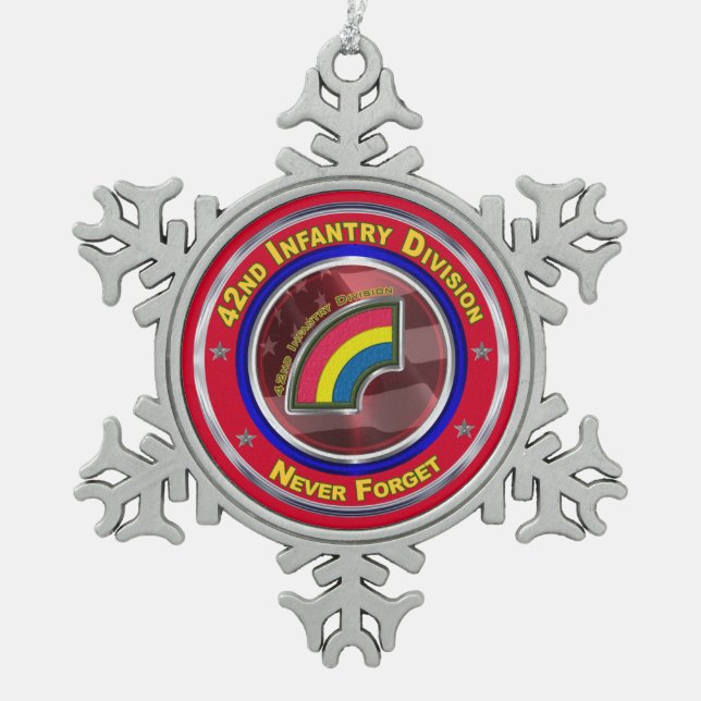 Ornement Flocon De Neige 42e division d'infanterie (Devant)