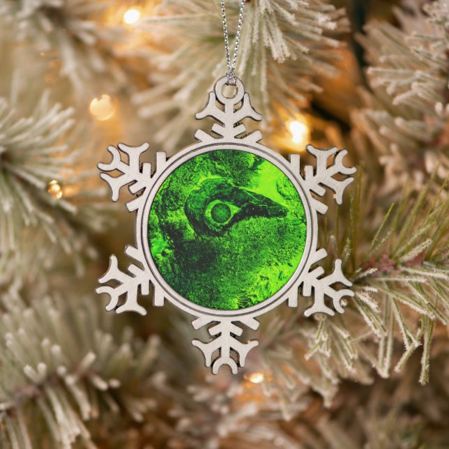 Ornement Flocon De Neige à la recherche de vert (Arbre)