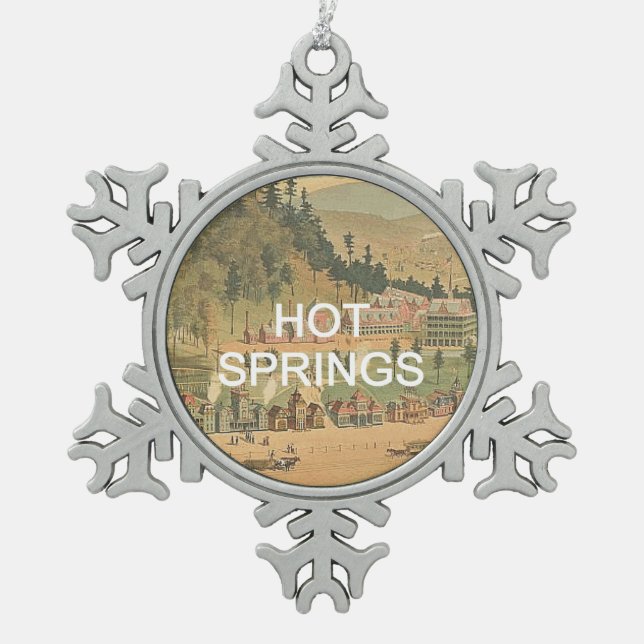 Ornement Flocon De Neige ABH Hot Springs (Devant)