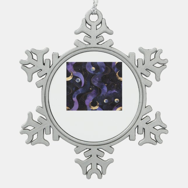 Ornement Flocon De Neige Abstrait Whimsigoth Motif Classic (Devant)