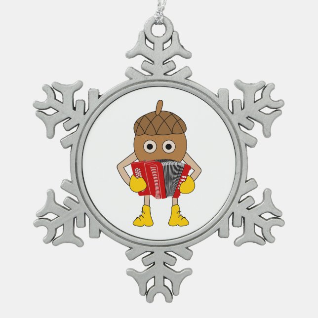 Ornement Flocon De Neige Accordion Nut (Devant)