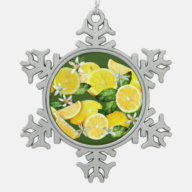 Ornement Flocon De Neige Acid Lemons from Calabria (Devant)