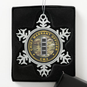 Ornement Flocon De Neige Adjudant-chef 4 AC4