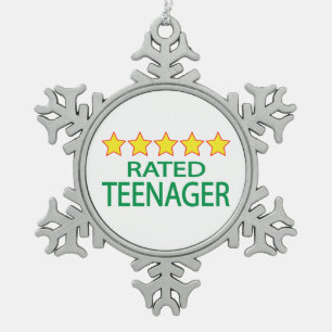 Ornement Flocon De Neige Adolescent cinq étoiles