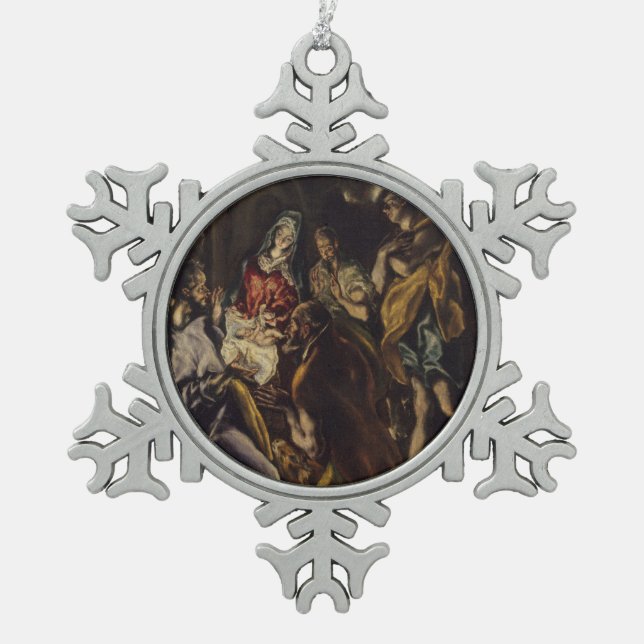 Ornement Flocon De Neige Adoration des bergers (Devant)