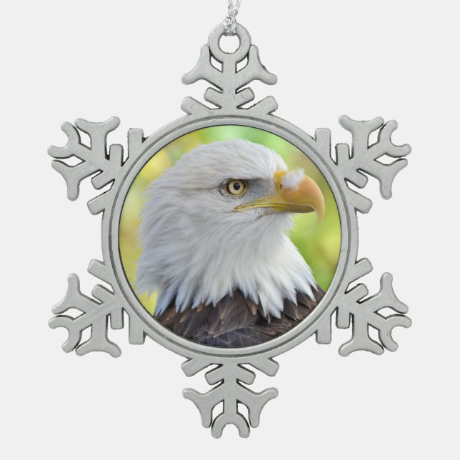 Ornement Flocon De Neige Aigle à tête blanche (Devant)