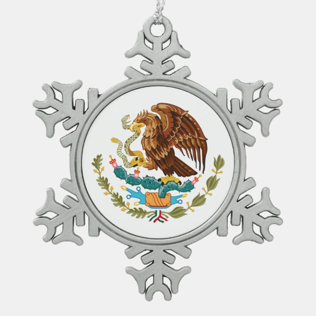 Ornement Flocon De Neige Aigle mexicain (Devant)