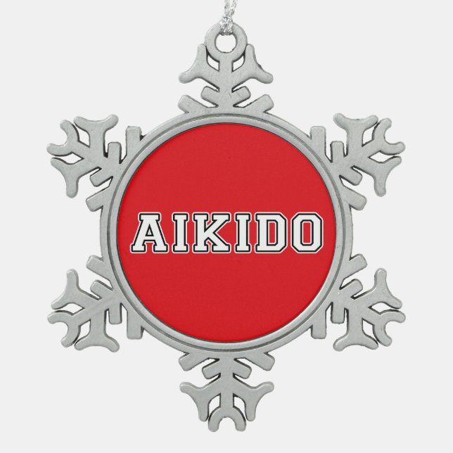 Ornement Flocon De Neige Aikido (Devant)