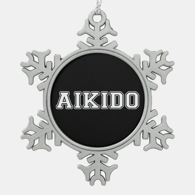 Ornement Flocon De Neige Aikido (Devant)