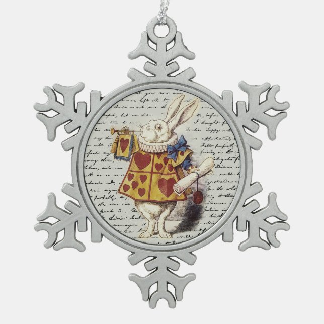 Ornement Flocon De Neige Alice au pays des merveilles (Devant)