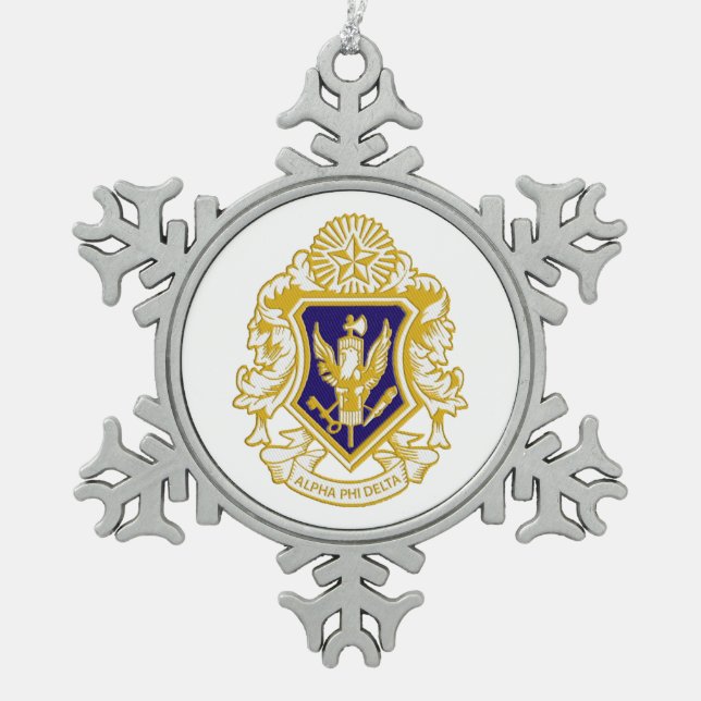 Ornement flocon de neige Alpha Phi Delta (Devant)