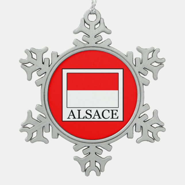 Ornement Flocon De Neige Alsace (Devant)