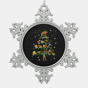 Ornement Flocon De Neige Amateurs mécaniques Arbre mécanique de Noël