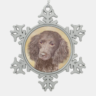 Ornement Flocon De Neige American Water Spaniel Peinture - Original Dog Art