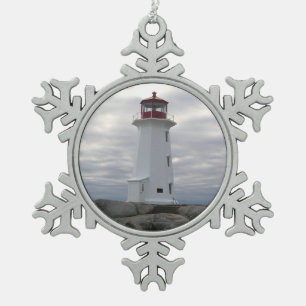 Ornement Flocon De Neige Ameublement phare Peggy's Cove Nouvelle-Écosse