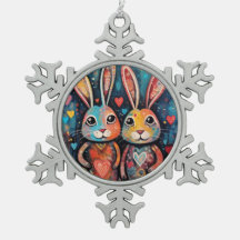 Amis de la Saint-Valentin Lapins longues oreilles