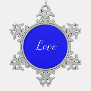 Ornement Flocon De Neige Amour