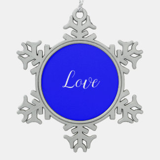 Ornement Flocon De Neige Amour