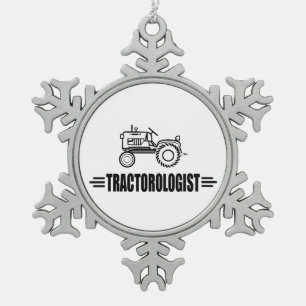 Ornement Flocon De Neige Amoureux de Tracteur