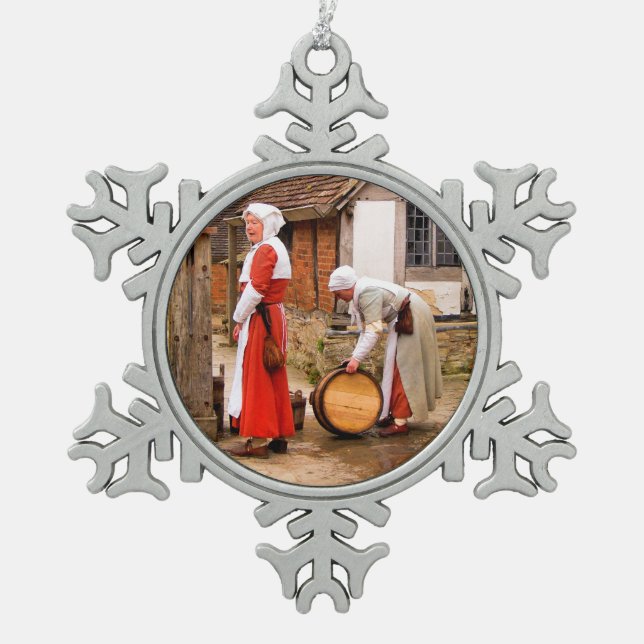 ORNEMENT FLOCON DE NEIGE ANCIENNE ANGLETERRE (Devant)