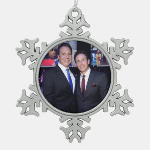 Ornement Flocon De Neige Andrew et Chris Cuomo