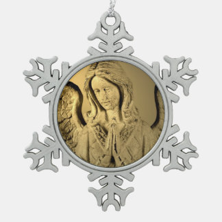 Ornement Flocon De Neige Ange de prière