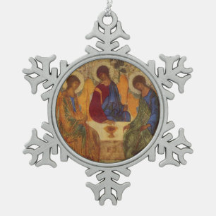 Ornement Flocon De Neige Anges de la Trinité à Mamré 