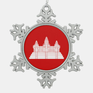 Ornement Flocon De Neige Angkor Vat Ver.2.0. Temple khmer