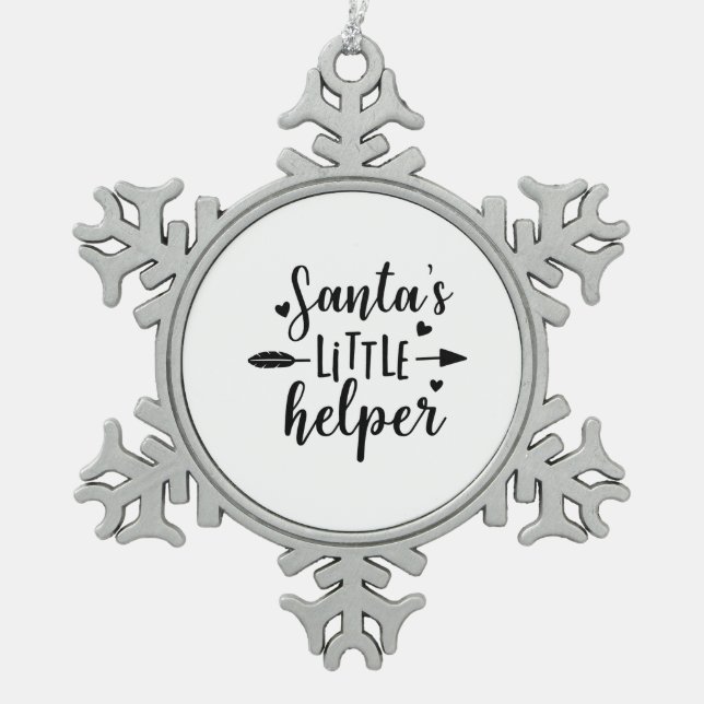 Ornement Flocon De Neige Annonce de grossesse de l'aide de Noël  (Devant)