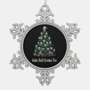Ornement Flocon De Neige Arbre de Noël gothique   Alternative Éffrayant