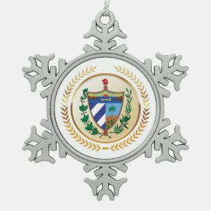 Ornement Flocon De Neige Armoiries de Cuba