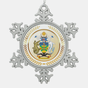 Ornement Flocon De Neige Armoiries des Îles Salomon