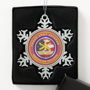 Ornement Flocon De Neige Artillerie de défense aérienne de l'Armée de terre