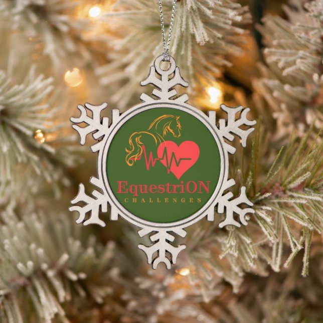 Ornement flocon de neige avec logo principal  (Arbre)