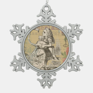 Ornement Flocon De Neige Aventures d'Alice au pays des merveilles Flamant C