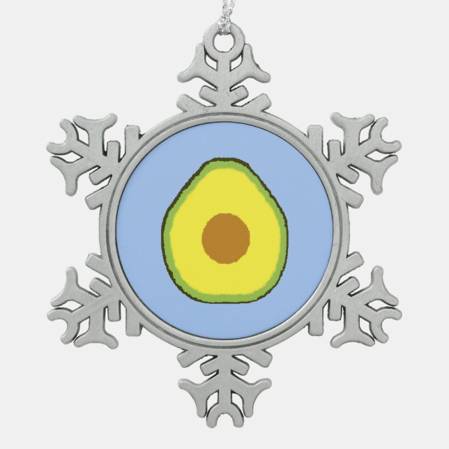 Ornement Flocon De Neige Avocado (Devant)