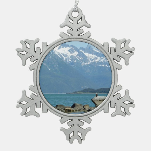 Ornement Flocon De Neige Bald Eagle à Skagway Alaska (Devant)